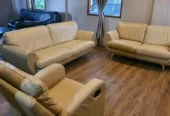 Sofa kulit asli Natuzzi italy set 321 (Full Kulit)