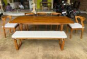 Meja makan elegan luxury furniture custom