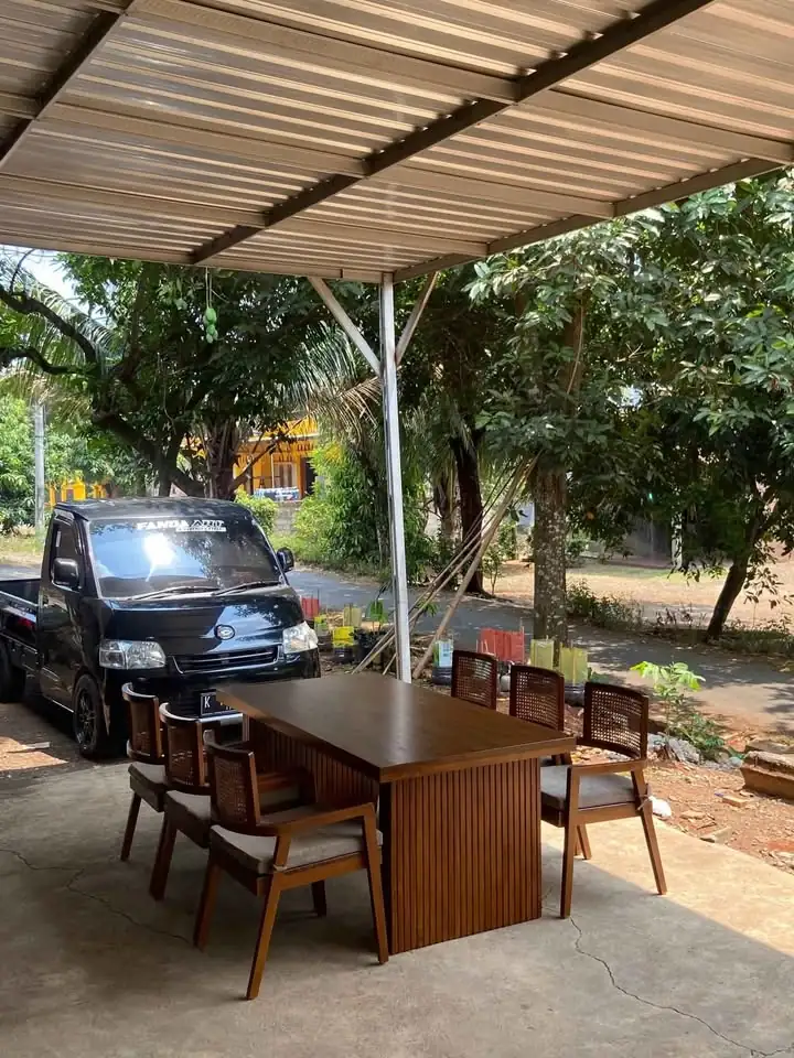 Meja makan elegan luxury furniture custom