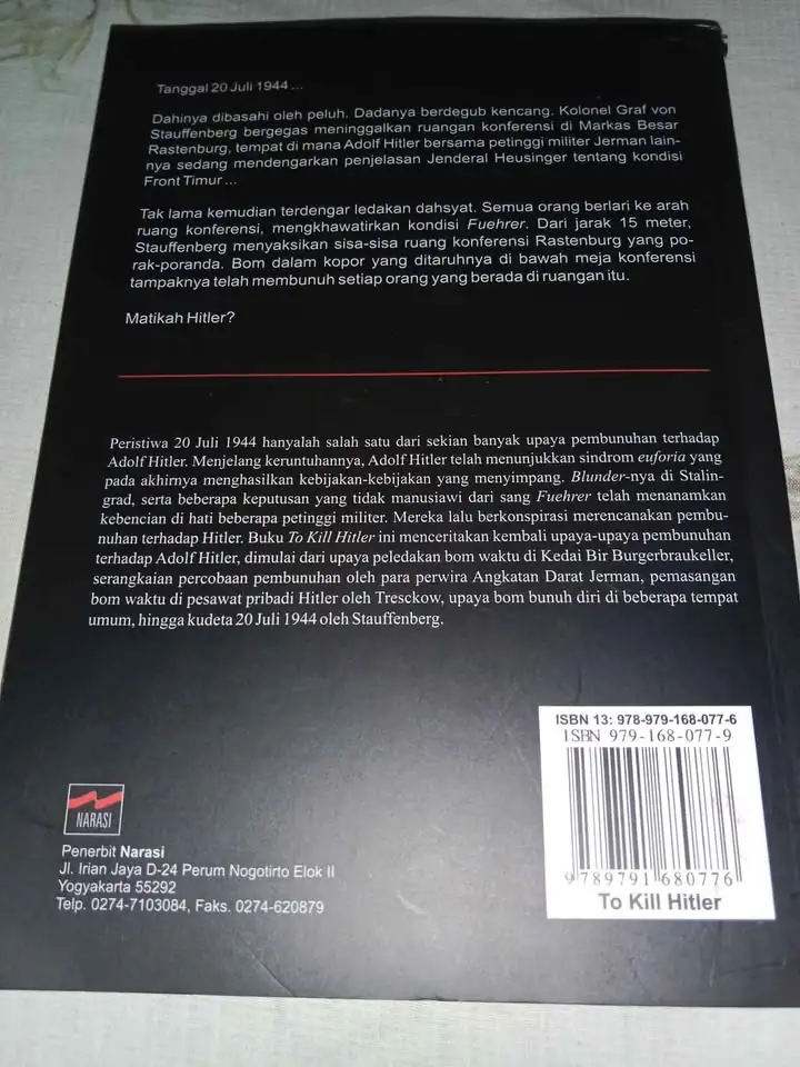 Buku To Kill Hitler, Upaya-Upaya Membunuh Adolf Hitler