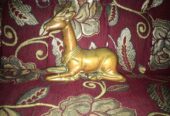 Patung kuningan rusa antik