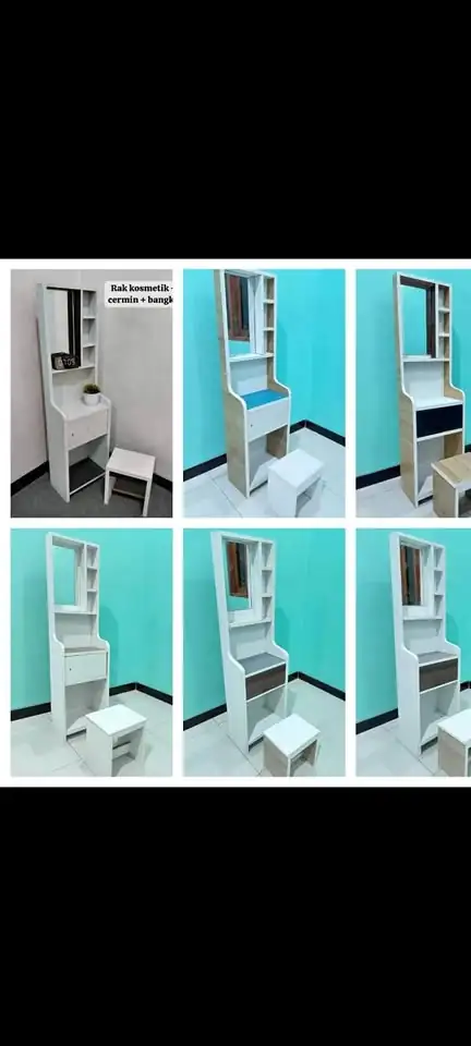 Rak kosmetik bahan mdf Bisa cod bumkot menyesuaikan