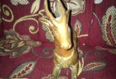 Patung kuningan rusa antik