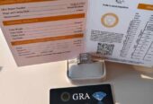 Diamond atau Berlian Moissanite 2crt Sudah Sertifikat GRA Ring Perak 9
