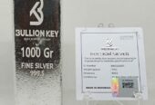 Logam Mulia Perak Batangan Murni 999 Bullion Key Silver