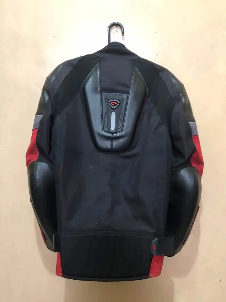 Jaket Bikers merk CONTIN (redblack)