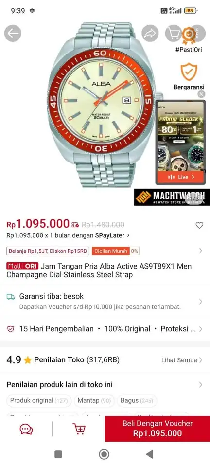 jam tangan alba