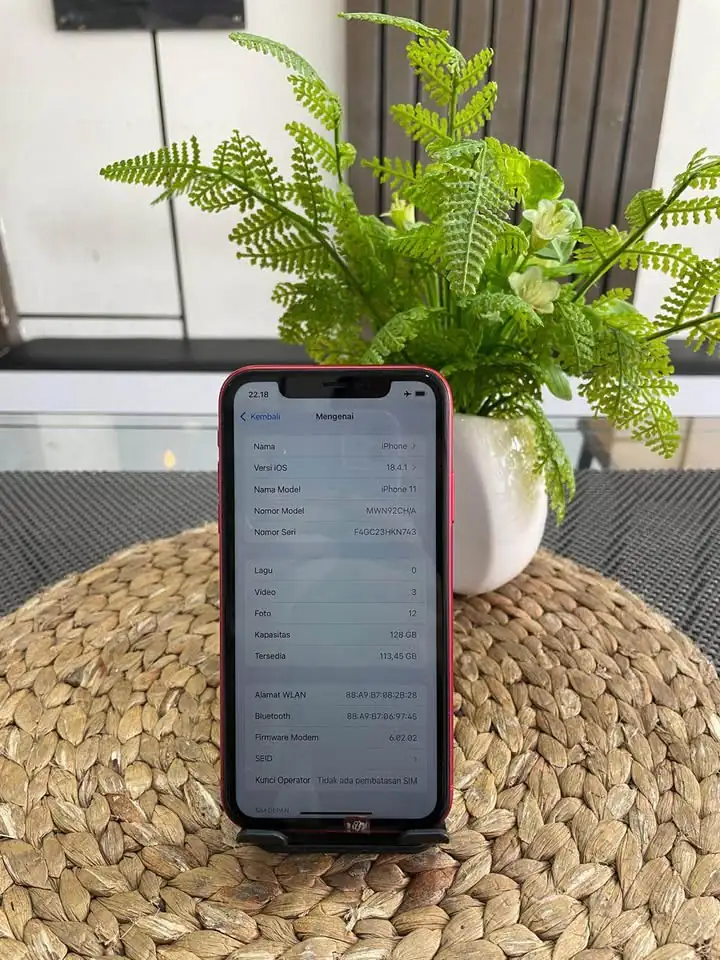 Iphone 11 128GB second all terdaftar bea cukai full set no minus
