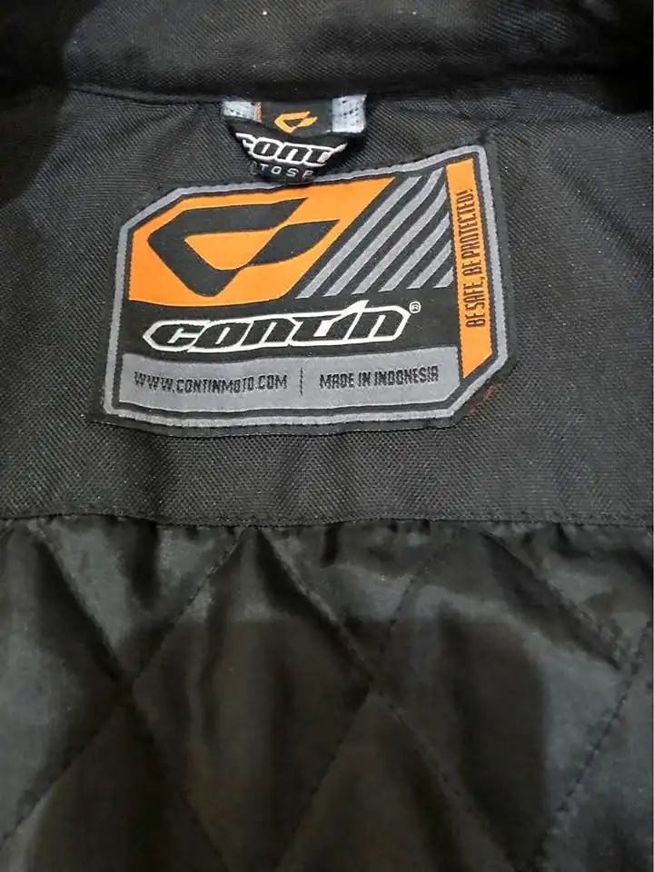 Jaket Bikers merk CONTIN (redblack)