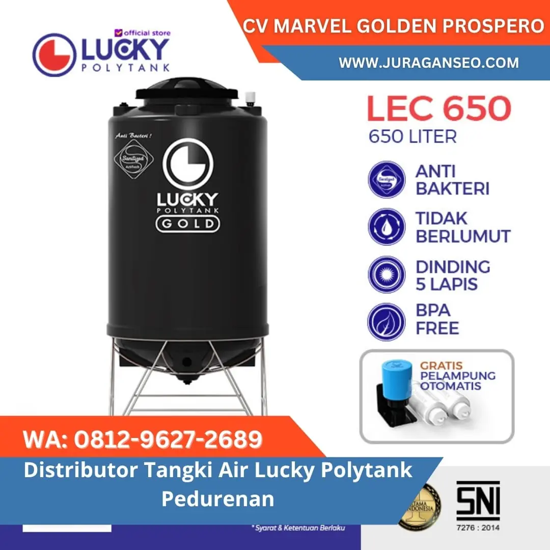HARGA TERJANGKAU! Distributor Tangki Air Lucky Poly