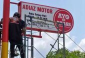jasa reklame, neon box, papan nama