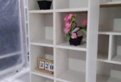 Rak buku bahan mdf