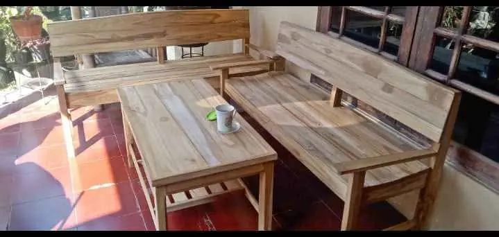 meja kursi kayu jati
