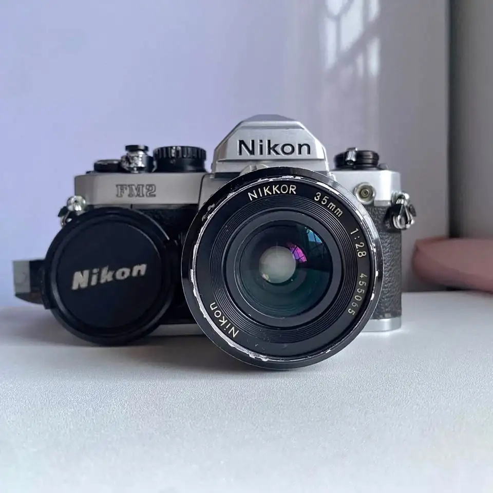 Kamera Analog Nikon FM2N Honeycomb + Nikon 35mm F2.8 AI