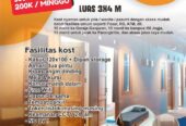 4 KT 4 KM – DISEWAKAN KOS 550k/Bulan – 200k/Minggu