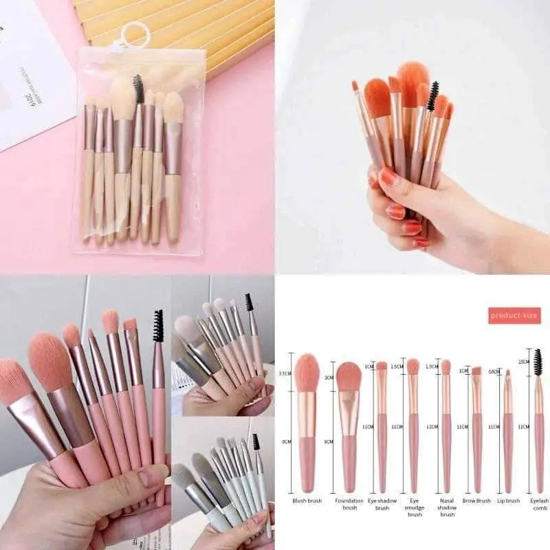 Perlengkapan makeup- Brush isi 8