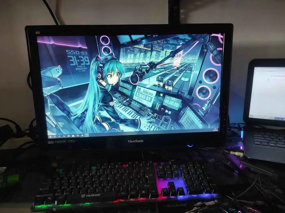 Led monitor 22in FULLHD Merk view sonic Port HDMI VGA