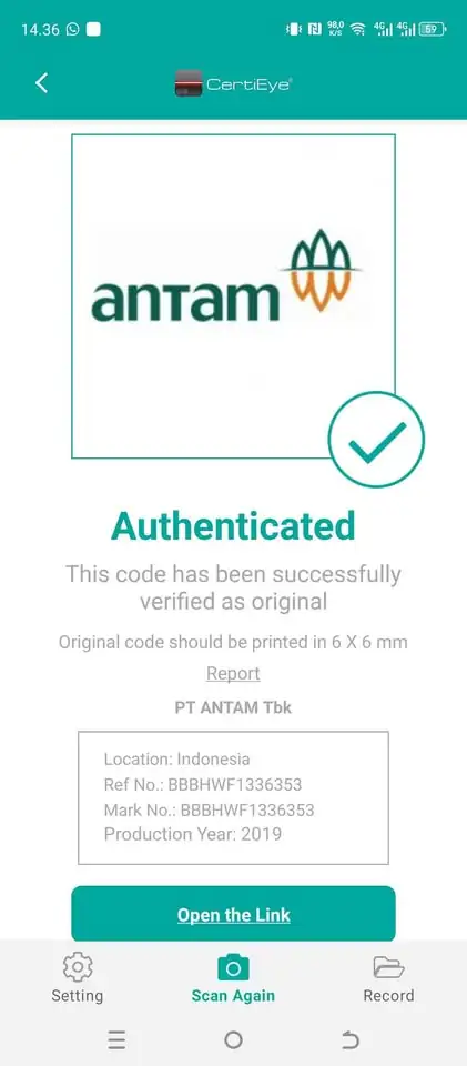 Emas Antam 0,5 gr 2019