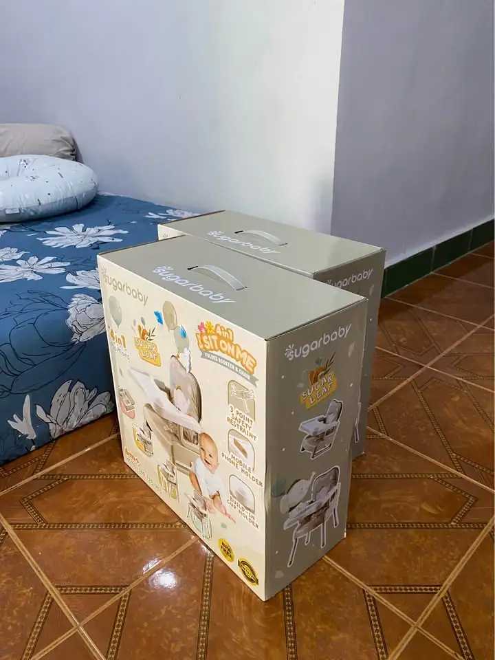 Baby chair merk SUGARBABY warna abu