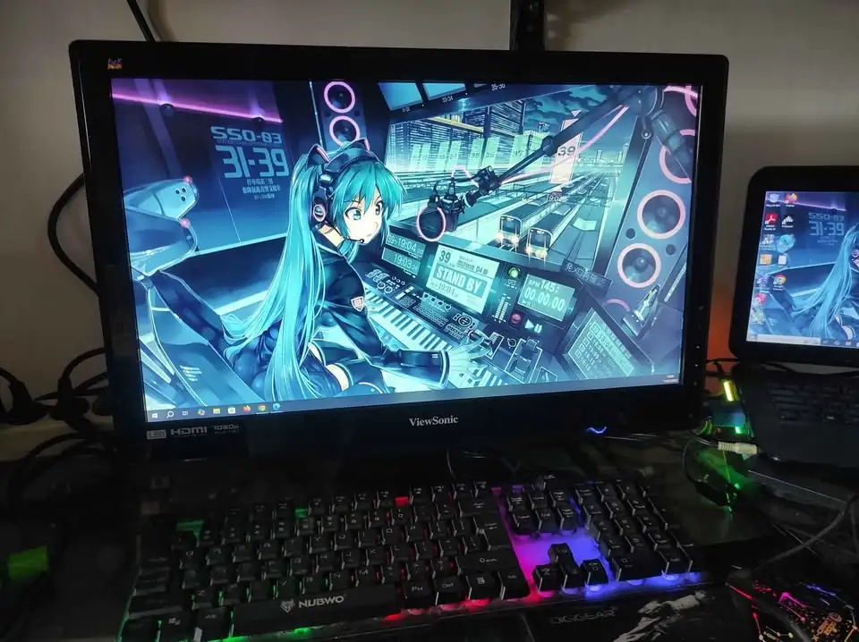 Led monitor 22in FULLHD Merk view sonic Port HDMI VGA