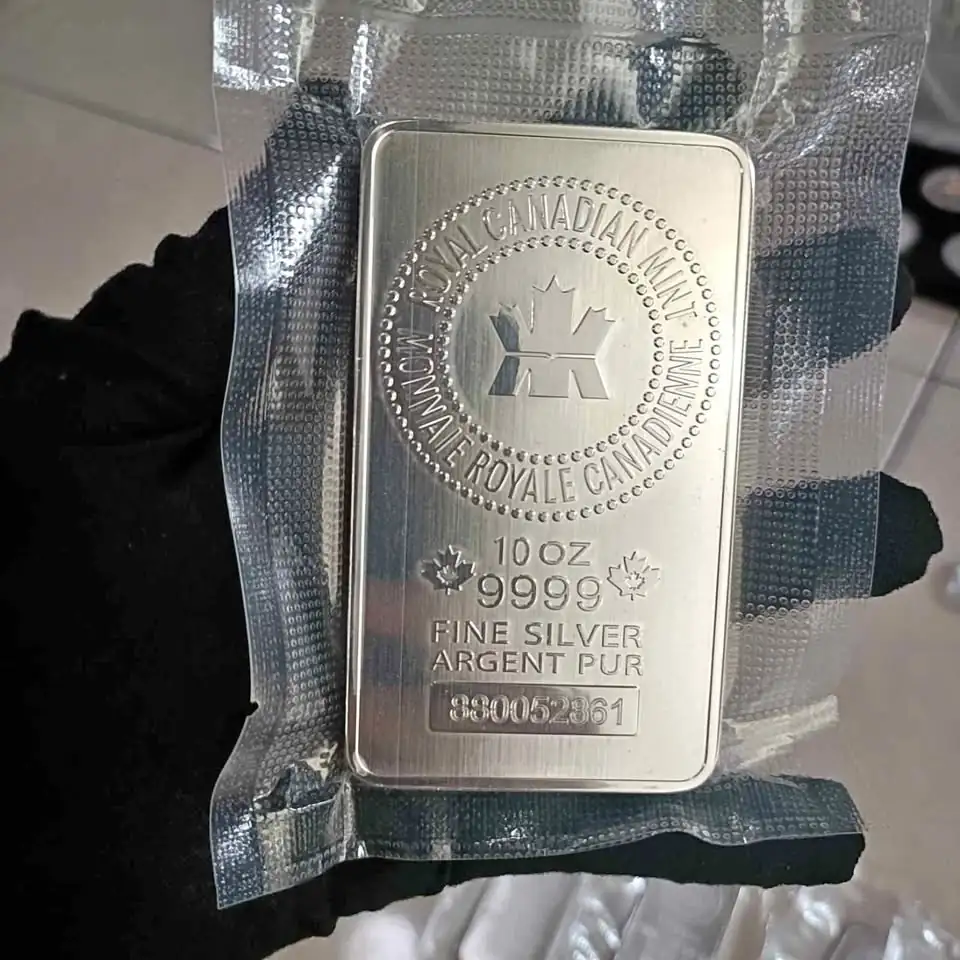 RCM 10 OZ Perak batangan Royal Canadian Mint 311 gram