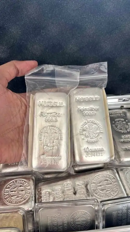 Perak Heraeus 10 Oz/311 Gram