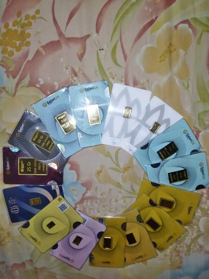 Di jual emas batangan Galeri24 Antam 24karat 99,99%