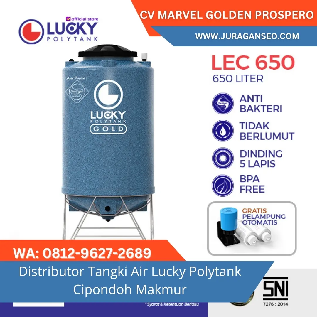 TAHAN LAMA! Distributor Tangki Air Lucky Polytank C