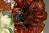 Ater ater ayam utuh / Separo , ada bakar, bacem , kremes dan srundeng