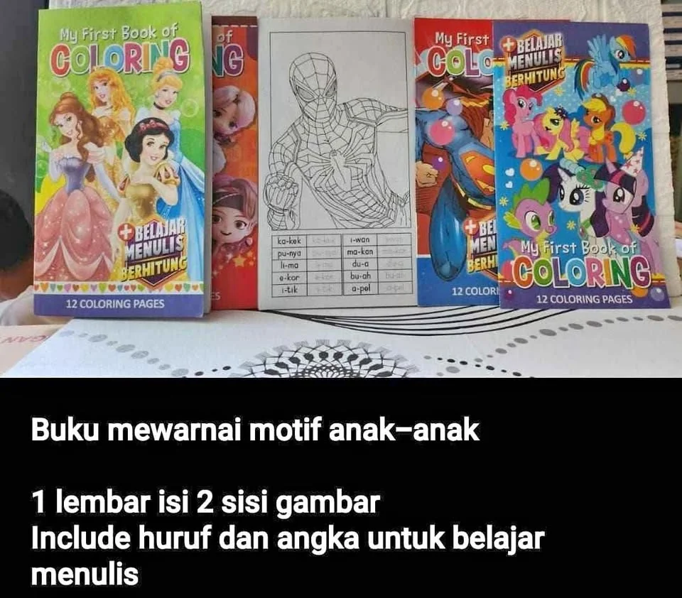 Jual Buku Mewarnai Untuk Anak