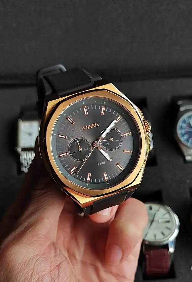 Jam Tangan Fossil Evanston Quartz Fullset