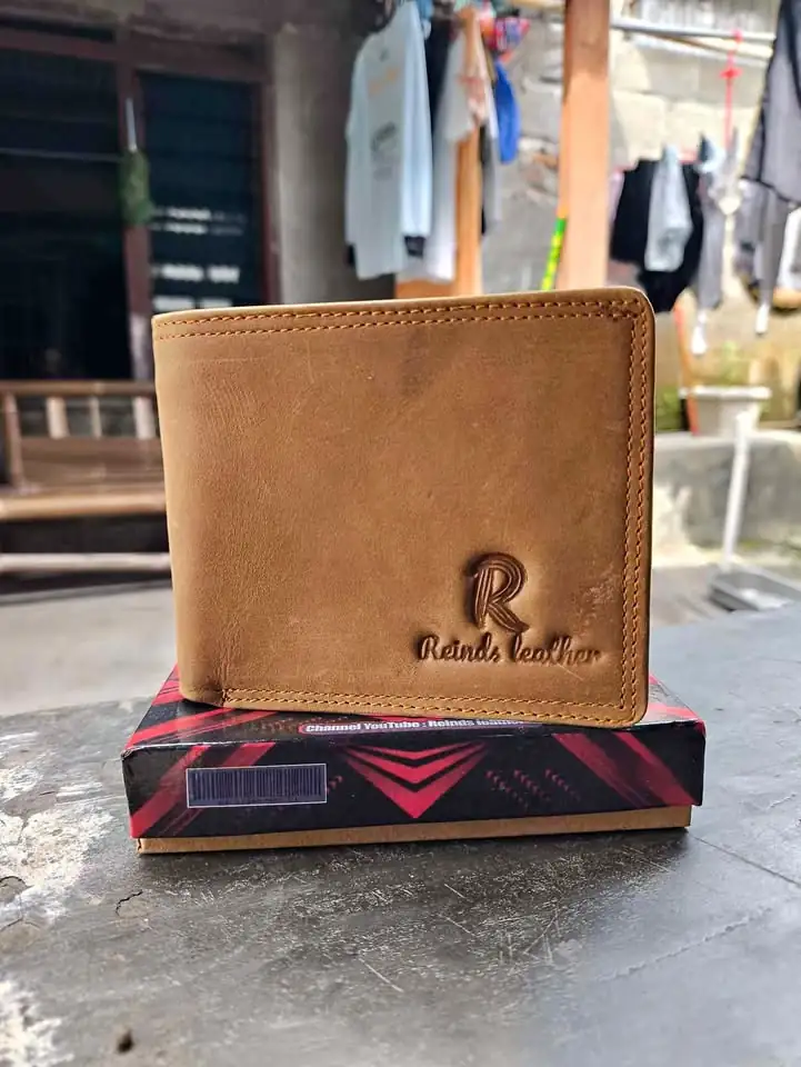 Promo Murah Dompet Pria Kulit Sapi Asli Bisa Tes Bakar Jamin Awet