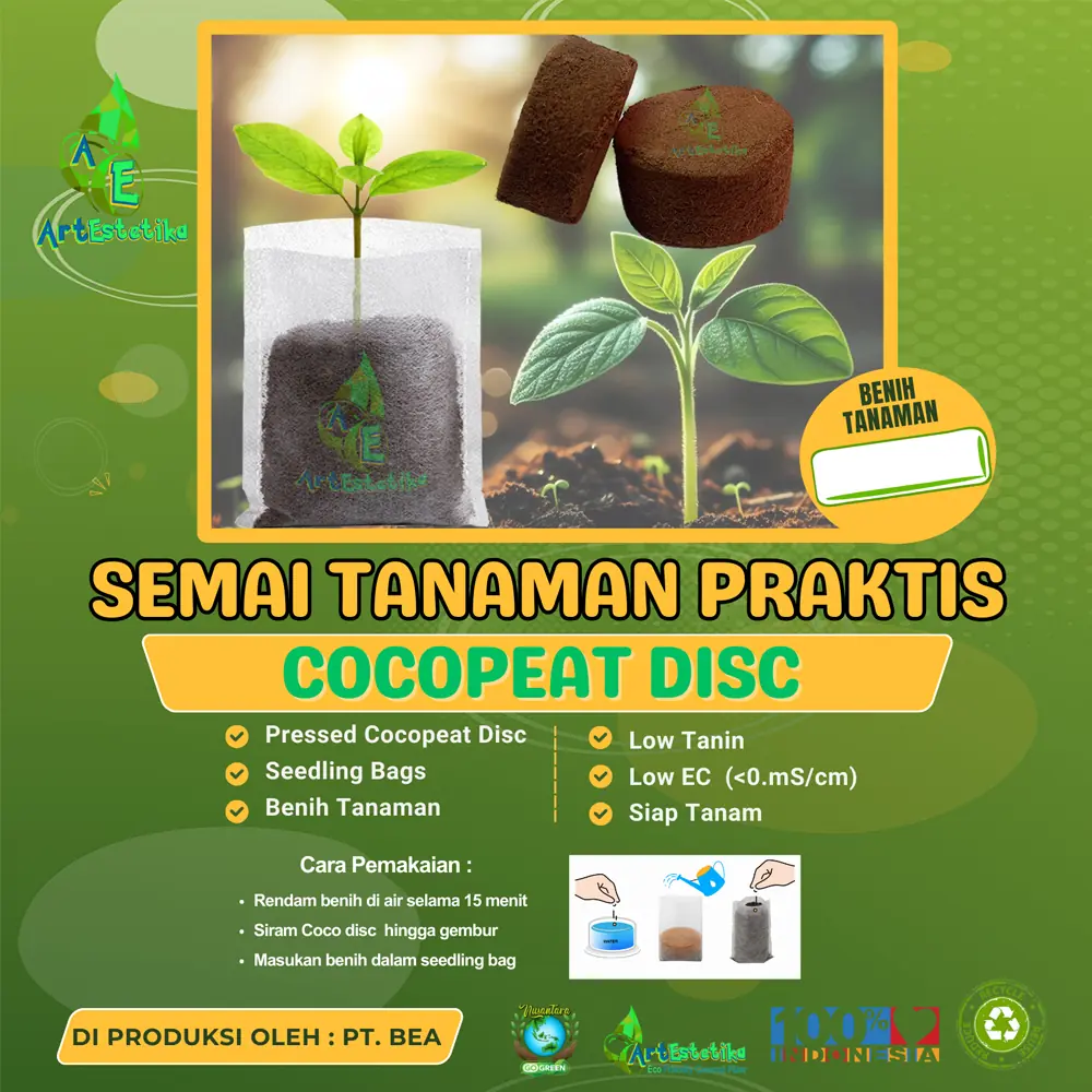 Cocopeat Disk Semai Praktis Solusi Ideal untuk Kebun Impian Anda