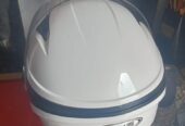 BU DijuaL Helm Halfface Zeus ZS 610 warna putih double visor originaL