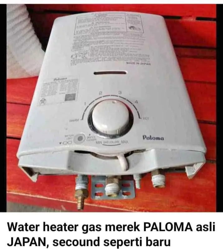 Water heater merek Paloma asli japan orisinil,bisa coba sepuasnya