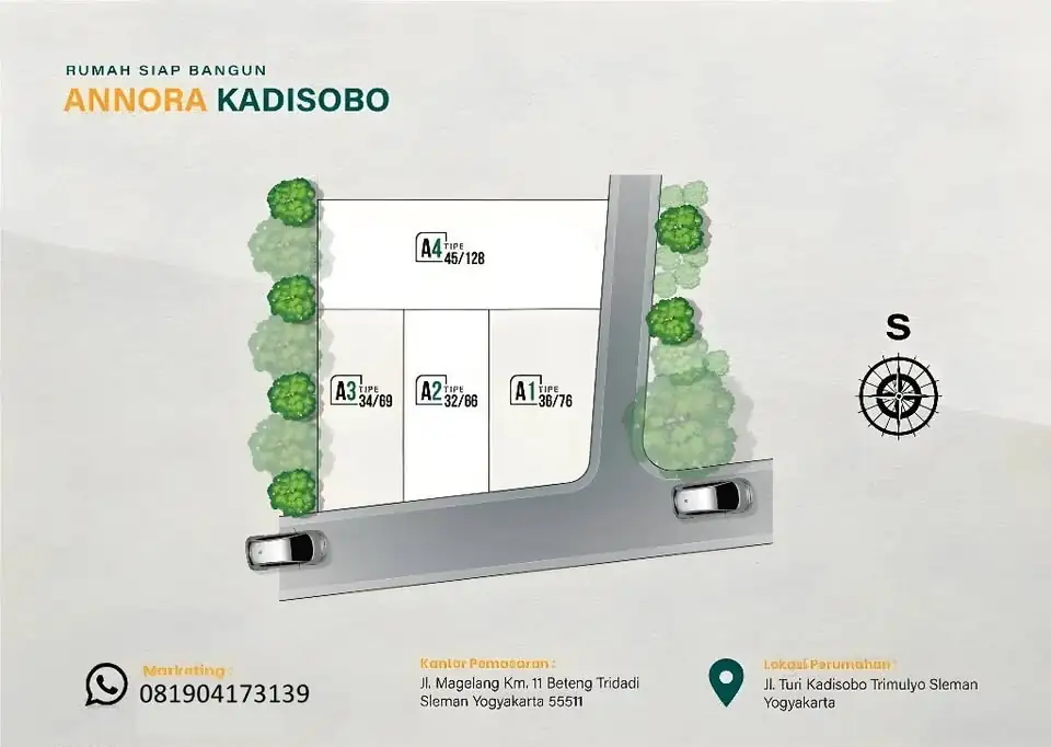 2 KT 1 Kamar Mandi Rumah