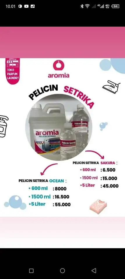 Parfum laundry premium awet, wangi