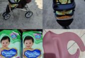 STROLLER, POPOK MAMYPOKO DAN SET ALAT MAKAN BAYI SILIKON Rp35.000