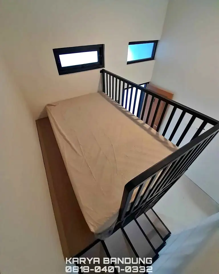 Mezzanine Indoor kamar balkon tambahan Minimalis Jogja free Design 3D