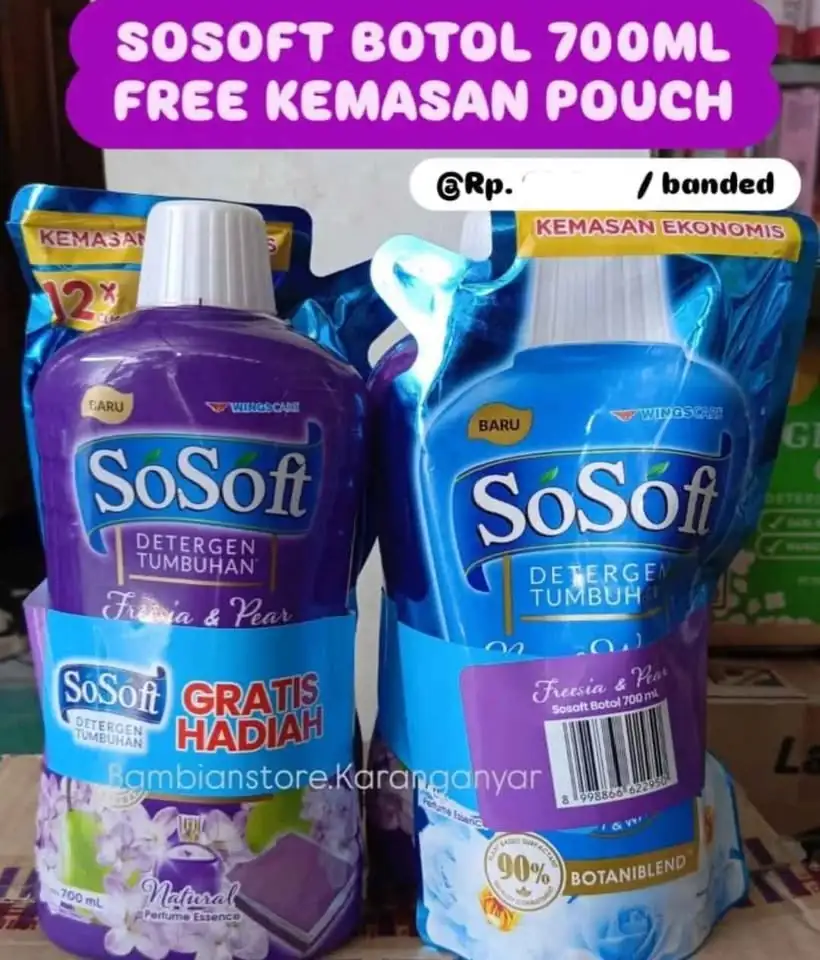 PAKET DETERGEN GENTLE GEN SOSOFT Rp14.000