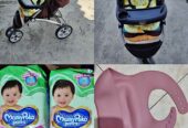 STROLLER, POPOK MAMYPOKO DAN SET ALAT MAKAN BAYI SILIKON Rp35.000