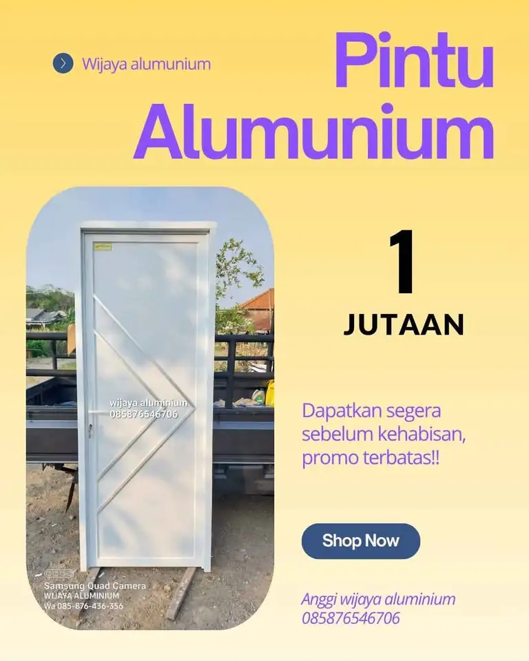 🔊BUTUH PINTU ALUMINIUM, PINTU KAMAR MANDI, JENDELA ALUMINIUM?