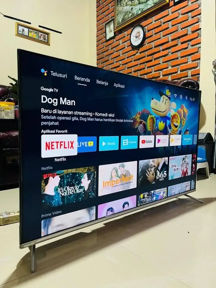Panasonic 50 inc android gogel voice ,UHD Rp3.000
