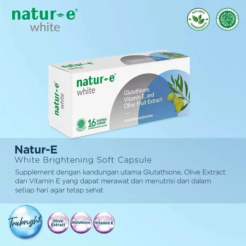 Natur-E White Soft Capsule 16s/32s – Suplemen Kecantikan