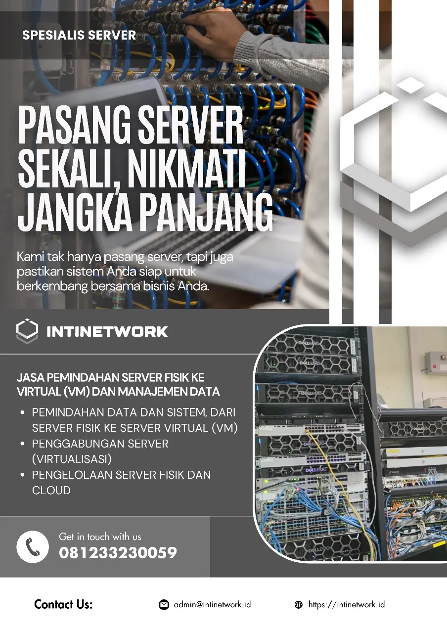 Jasa Pembuatan Sistem Server Perusahaan Madiun ( INTINETWORK)