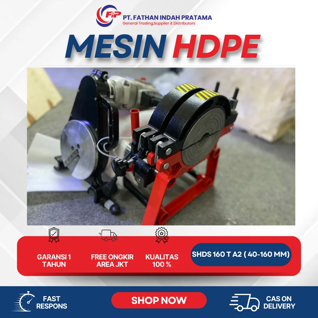 Alat Sambung Pipa HDPE SHDS 160 T A2 ( 40 – 160 ) 2 clam