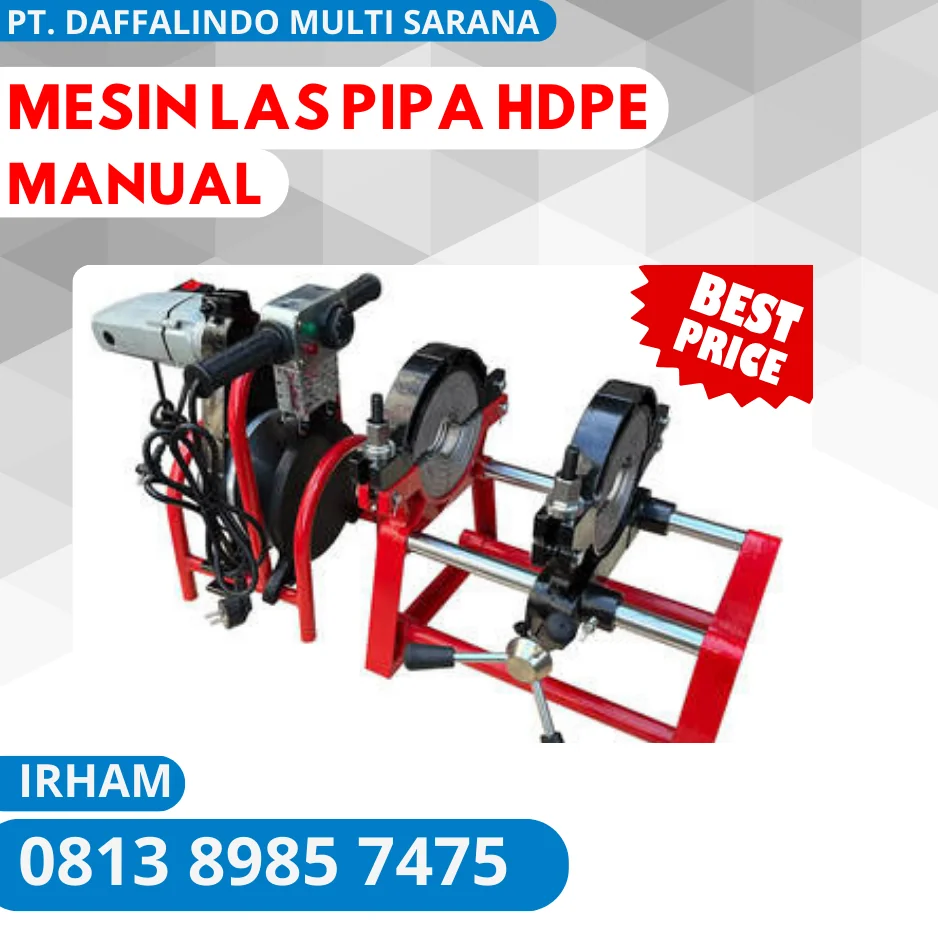 Mesin pipa Hdpe 160mm Manual – Alat Pemanas HDPE Manual