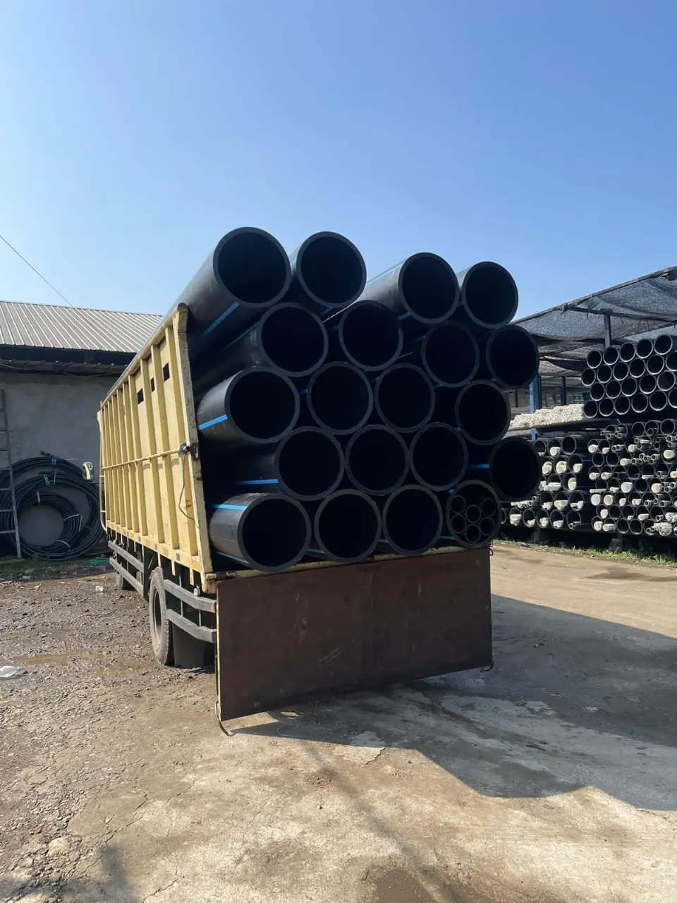 Distributor Resmi Pipa Hdpe Batangan Panjang 6 Meter Pipa 8 Inch