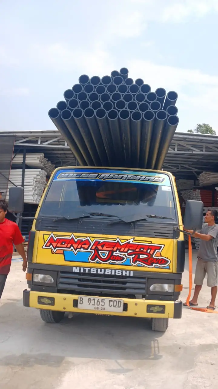 Distributor Resmi Pipa Hdpe Batangan Panjang 6 Meter Pipa 8 Inch