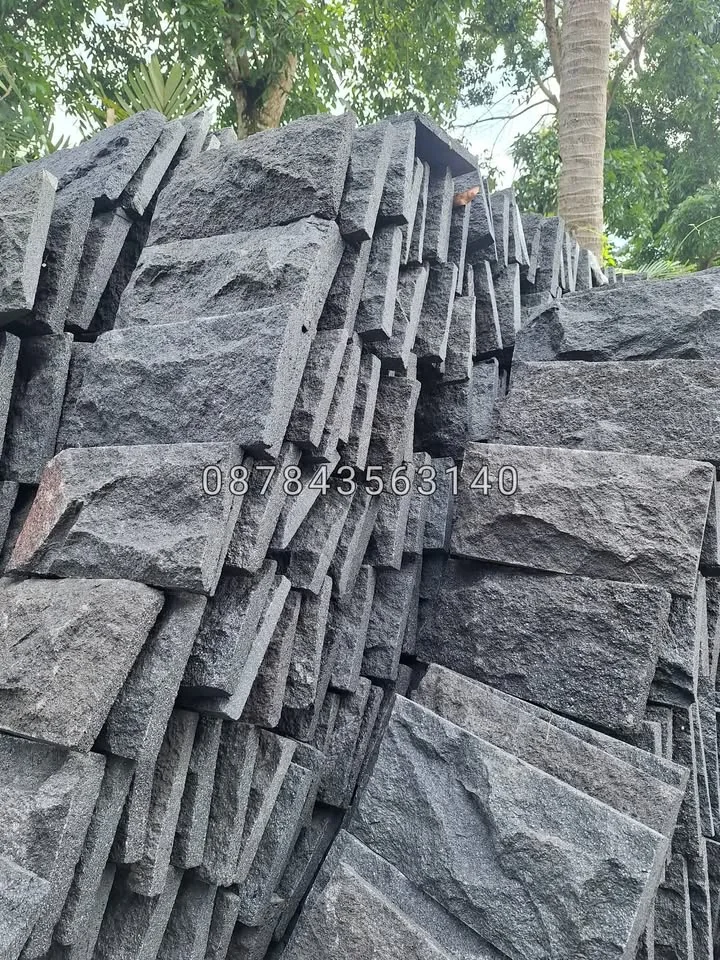 Batu alam lantai dinding hitam batu candi halus batu alam kasar